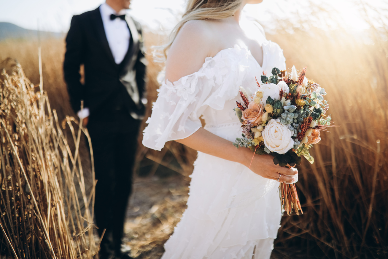 Rustic wedding bouquet